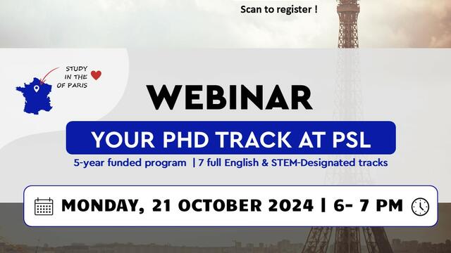 PSL PHD TRACKS WEBINAR
