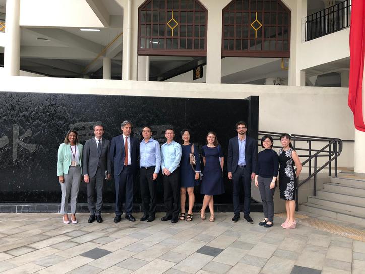 French Ambassador Marc Abensour at Hwa Chong Institution