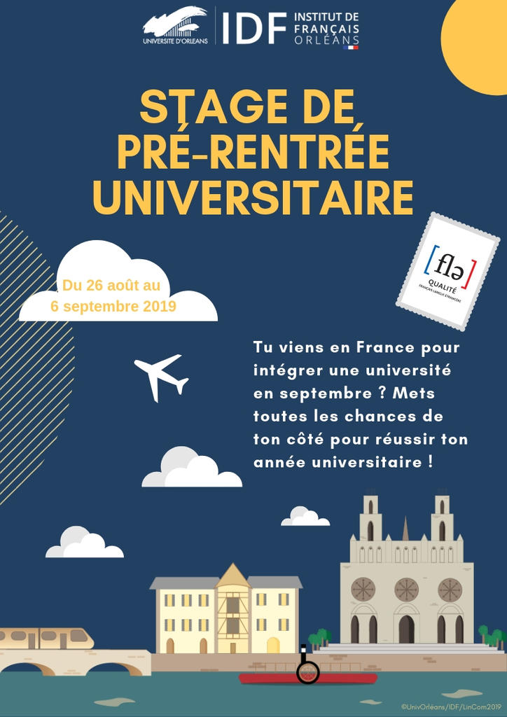 Flyer stage pré-rentrée IDF