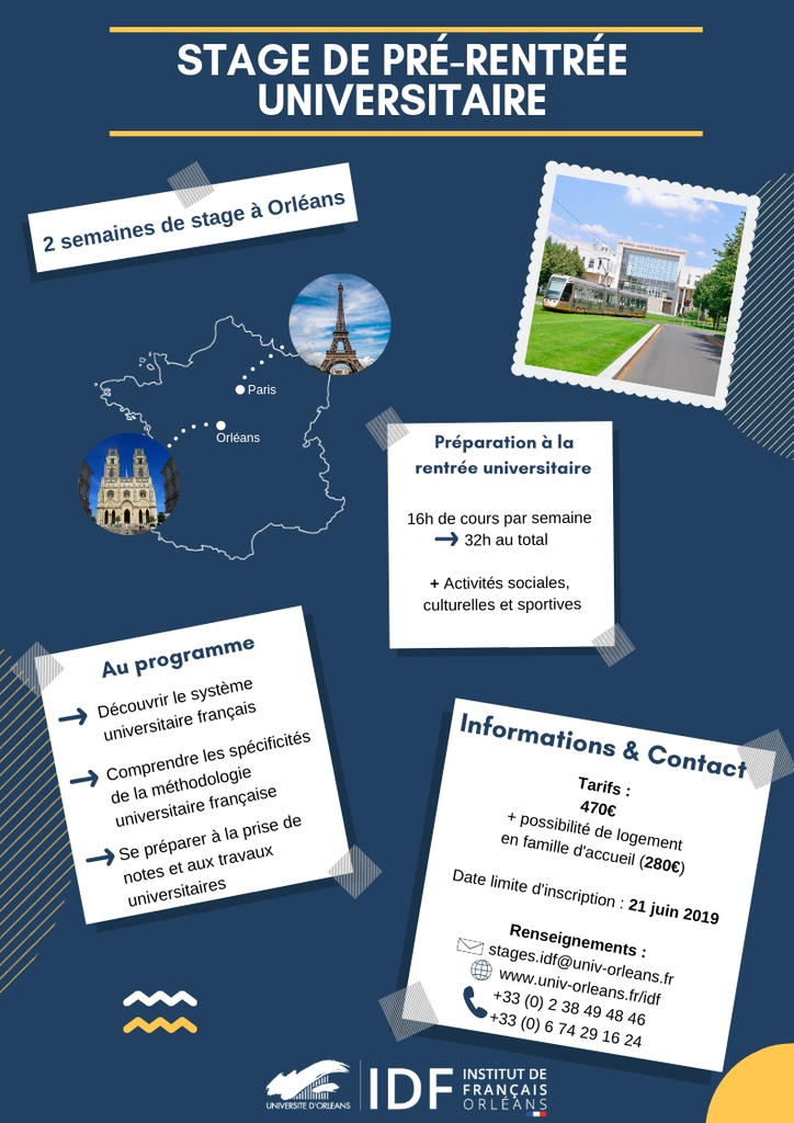 Flyer stage pré-rentrée IDF2