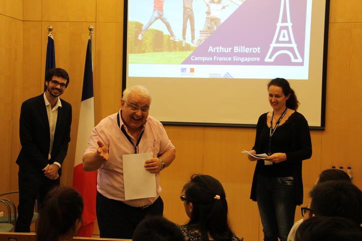 French Consul General André Ruche at the Campus France predeparture session